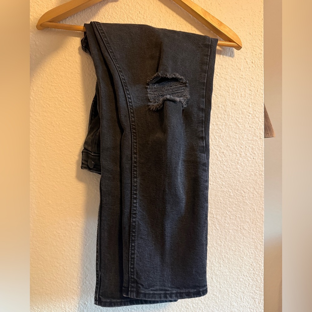Banana Republic Distressed Black Jeans - size 28 petite